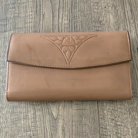 Rolfs Bags Rolfs Tan Leather Wallet Full Size Vintage Cowhide